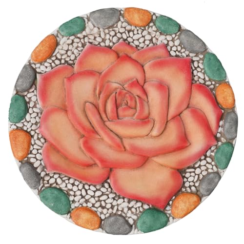 Decorative Rose Garden Stepping Stone
