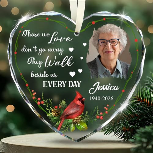 Personalized Cardinal Christmas Ornament Red Bird Ornament Christmas Memorial Birthday for Family Friends
