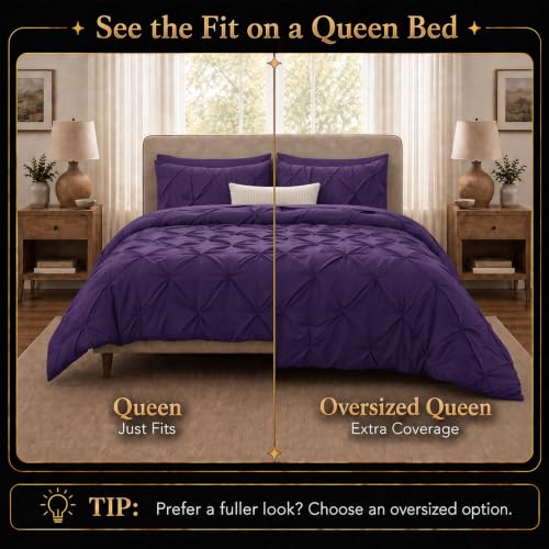 Queen Comforter Set Purple