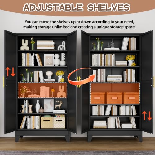 78.7" Tall Metal Pantry Cabinet