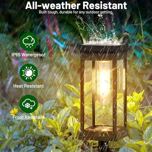 6 Pack Solar Pathway Lights Outdoor (6 Count)