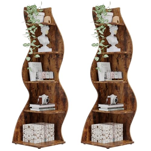 Corner Shelf Rustic 5 (2 Count)
