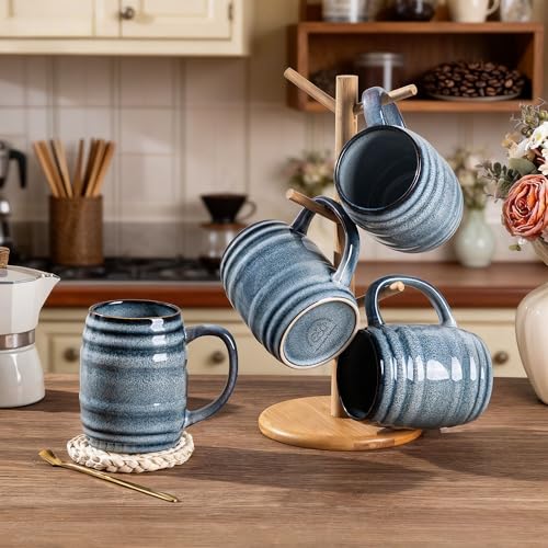 20oz Large Coffee Mugs Set of 4 (4 Count)