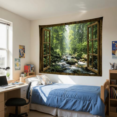 Window Forest Tapestry 60x44 Inch