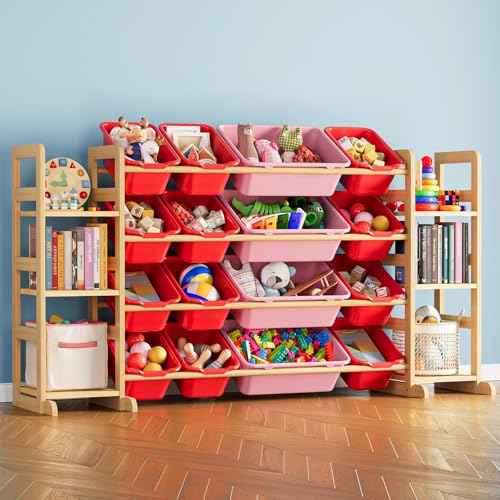 Toy Storage Organizer with 6 Shelves and 16 Bins (6 Count)