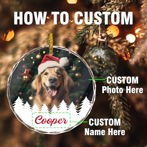 Personalized Pet Photo Ornaments Lovely Decor Gifts for Christmas