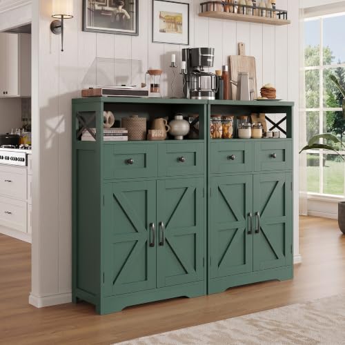 Farmhouse Storage Cabinet Set of 2