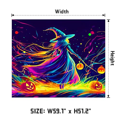 UV Reactive Halloween Tapestry