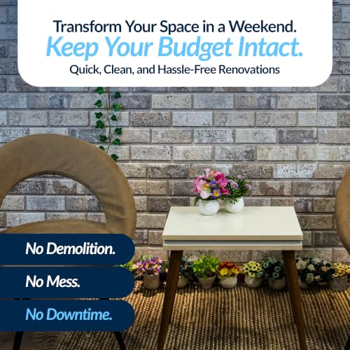 3D Wall Panels Faux Brick (10 Count)