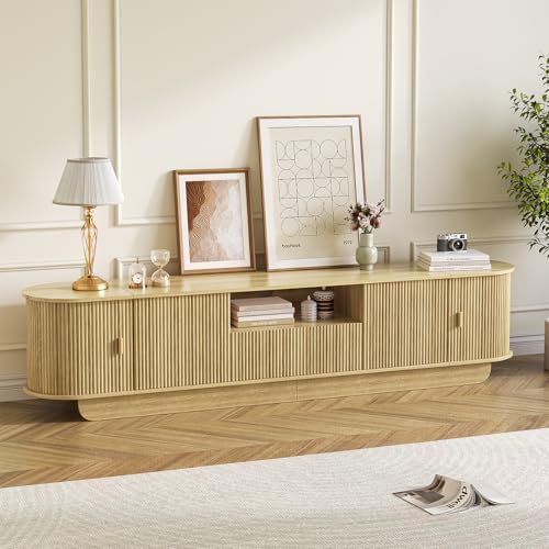 86.6'' Fluted TV Stand for 55