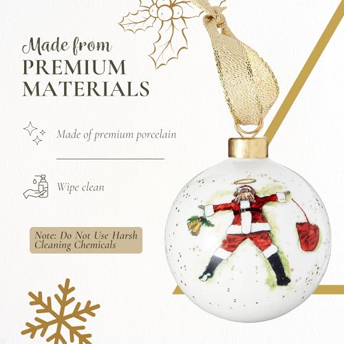 Kit Kemp Spode Kit Kemp Christmas Doodles Best in Snow Bauble