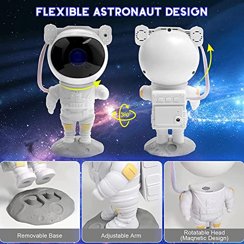 Kids Astronaut Star Projector Night Light