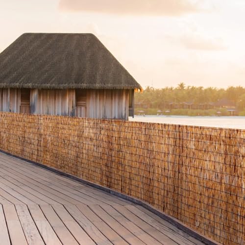 Natural Reed Fencing Roll 4.6x16.4FT Privacy Screen for Patio (150.656 Sq Ft)