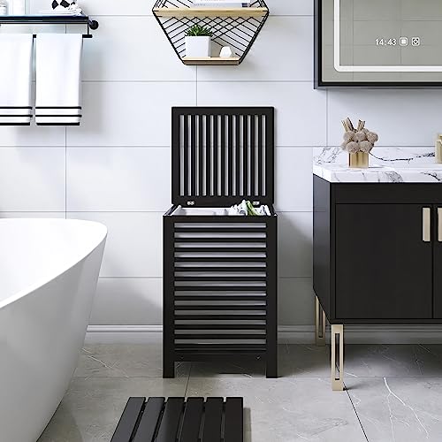 Double Laundry Hamper with Lid