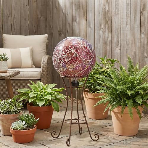 Sunnydaze Solar Gazing Ball for Garden (2 Count)