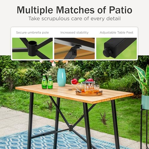 Bar Height Outdoor Table and Chairs 5 Piece (5 Count)