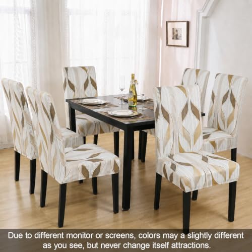 Pattern Chair Covers for Dining Room Set of 2
