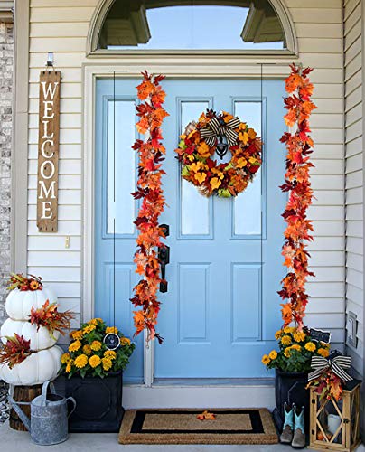 2 Pack Fall Garland Maple Leaf (11.8 Foot)