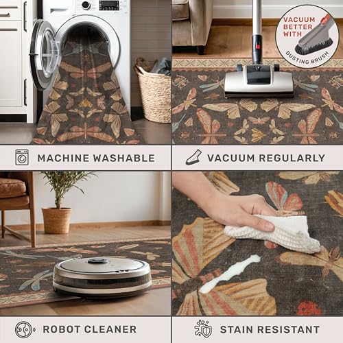 Brown 9x12 Living Room Area Rug (108 Sq Ft)