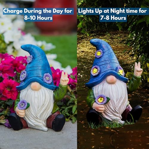 Blue Peace Yard Gnomes