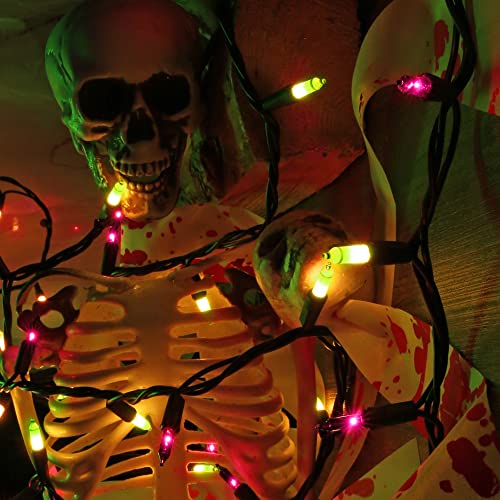 Waterproof Purple & Green Halloween Lights (100 Count)