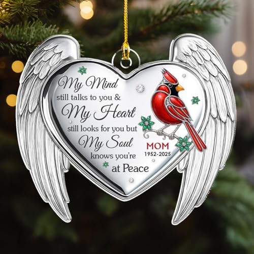 Personalized My Mind Still Talks to You Acrylic Ornament