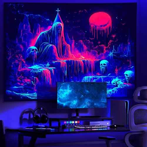 UV Reactive Halloween Tapestry