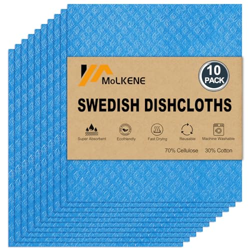 Swedish Dishcloths for Kitchen (10 Count)