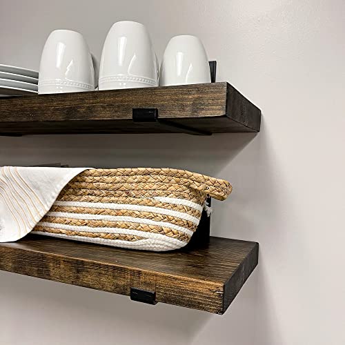 Rustic Shelves with J (2 Count)