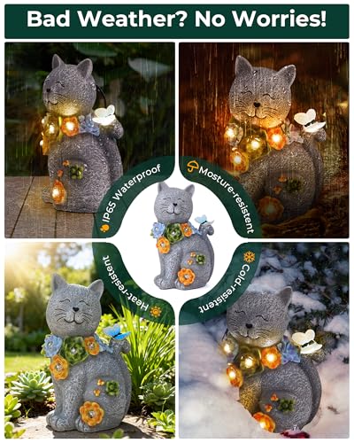 Solar Garden Statues Outdoor Decor