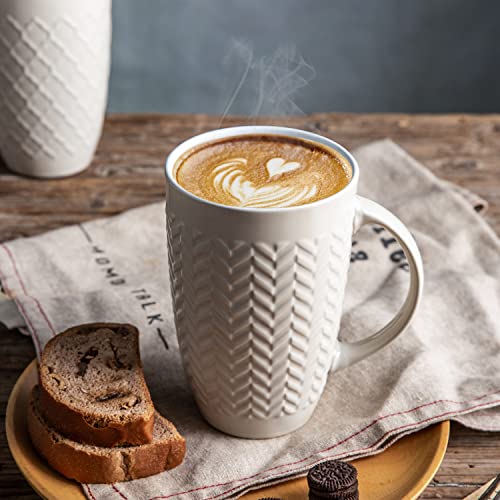 20 oz Large Coffee Mugs Set of 6 (6 Count)