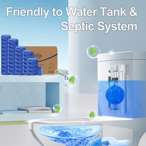 Automatic Toilet Bowl Cleaner Tablets Blue 72 Pack (72 Count)