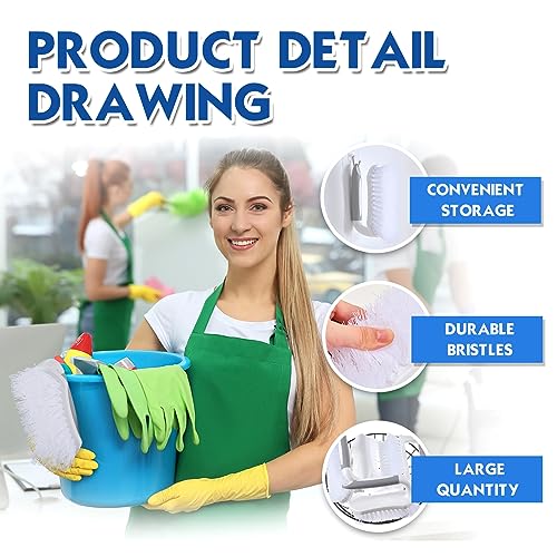 24 Pcs Scrub Brush Bulk for Cleaning with Handle