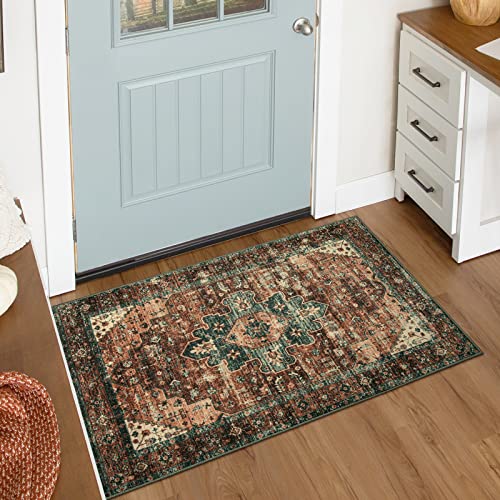 Washable Vintage Bathroom Rug