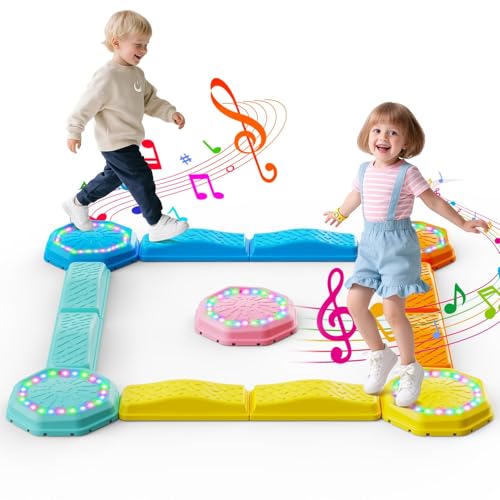 Balance Beam & Stepping Stones for Kids (13 Count)