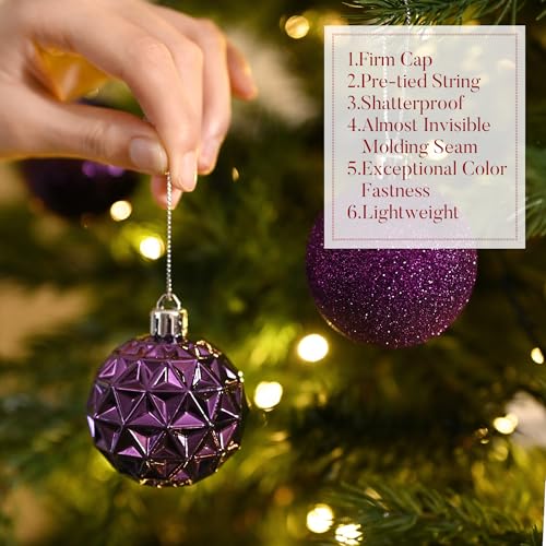 50ct Christmas Tree Decorations Ball Ornaments 2 Inches (50 Count)