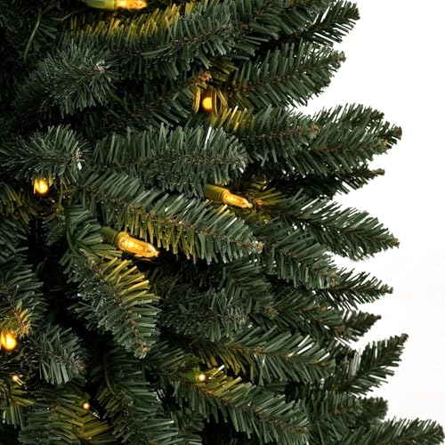Prague 6.5ft Prelit Artificial Christmas Tree with Foot Pedal