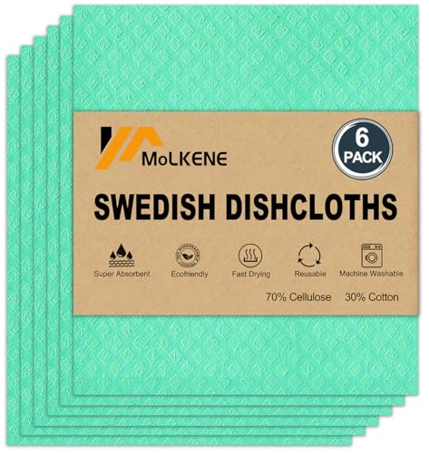 Swedish Dishcloths for Kitchen (6 Count)