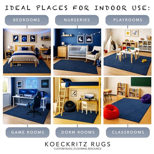 Soft & Colorful 6' x 8' Kids Classroom Area Rug (48 Sq Ft)