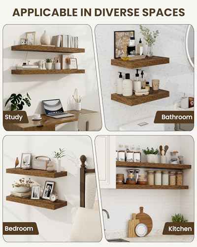 40" Floating Shelves for Wall (2 Count)