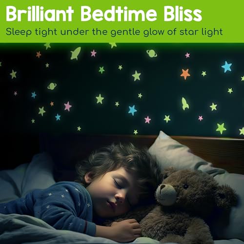 Glow in The Dark Stars for Ceiling & Walls (280 Count)