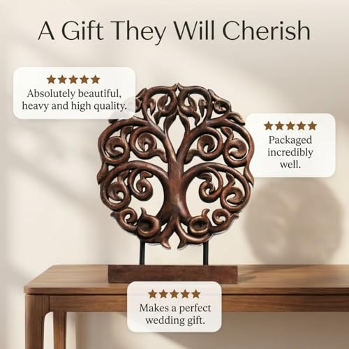 Solid Wood Tree Sculpture