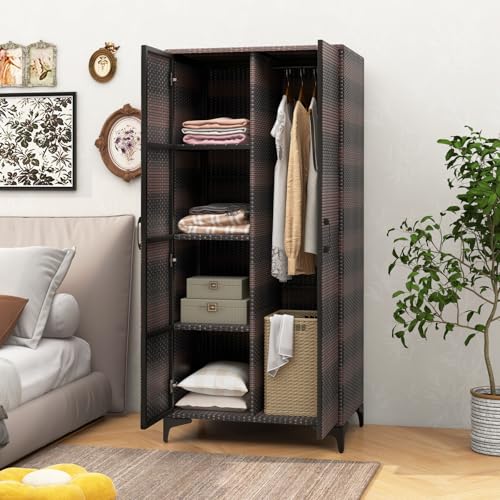Wicker Storage Cabinet