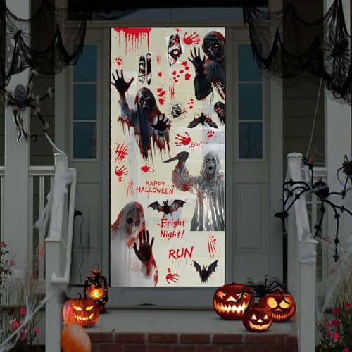 Halloween Window Clings for Glass Decor (4 Count)