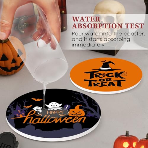 Halloween Coasters for Drinks (6 Count)