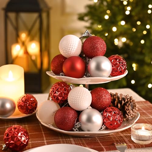 50ct Christmas Tree Decorations Ball Ornaments 2 Inches (50 Count)