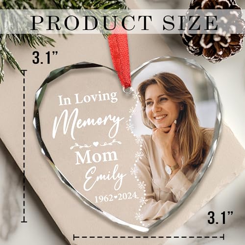 Personalized Memorial Glass Ornament 2026
