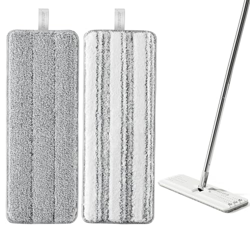 Microfiber Replacement Pads for 13" Flat Mop System (2 Count)