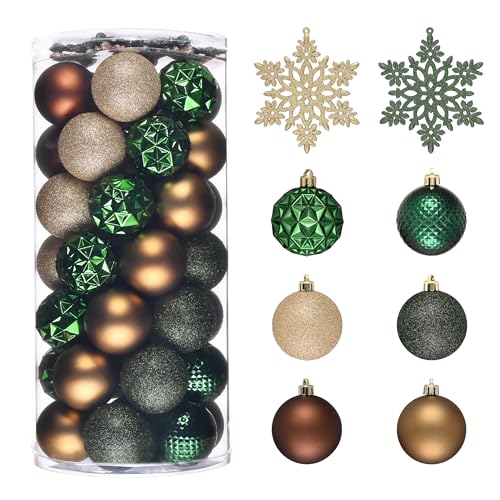 50ct Christmas Tree Decorations Ball Ornaments 2 Inches (50 Count)