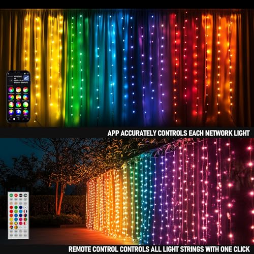 300 LED Curtain String Lights